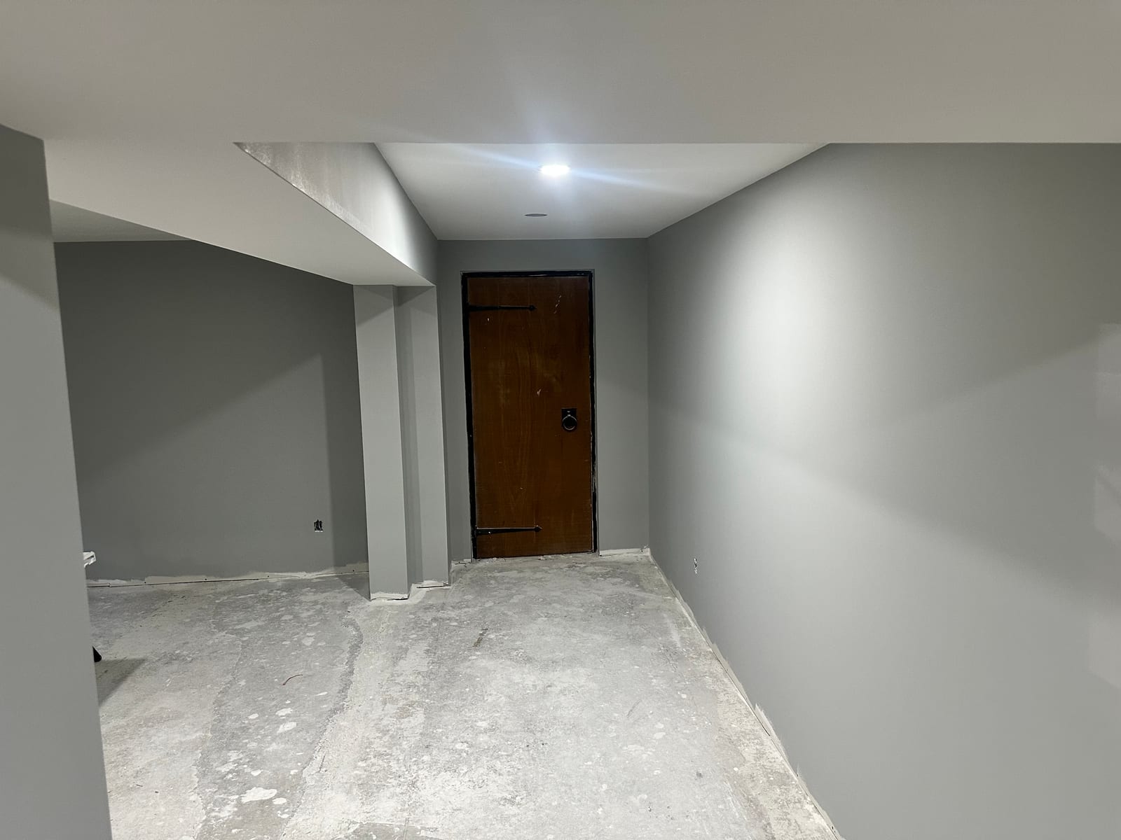 Residential basement finish, Drywall · taping & mudding · metal framing project in Milton & GTA